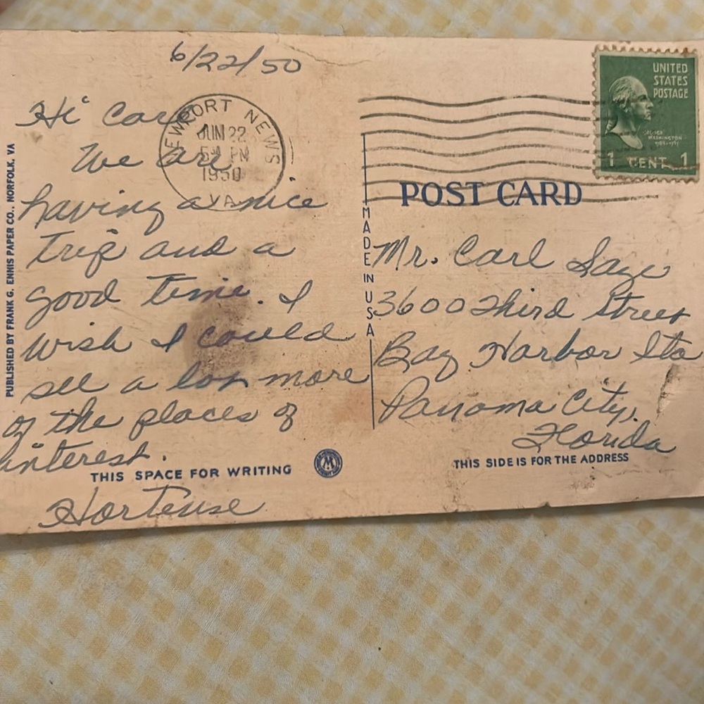 One Cent George Washington Stamp